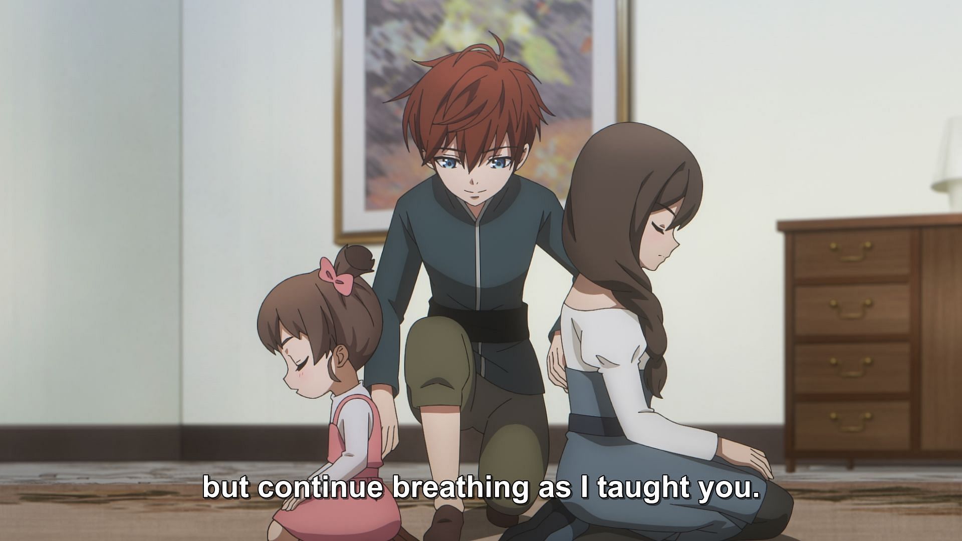 Arthur helps Lilia and Eleanor awaken to magic in The Beginning After the End episode 9 (Image via Studio A-CAT)